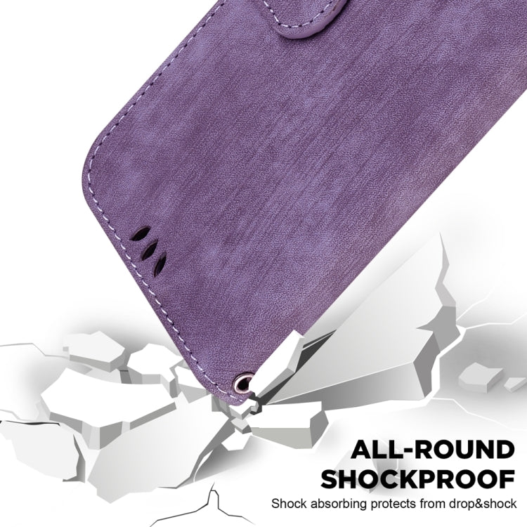 For Samsung Galaxy S25 5G Little Tiger Embossed Leather Phone Case(Purple) - free shipping - PMC Jewellery - Order now!