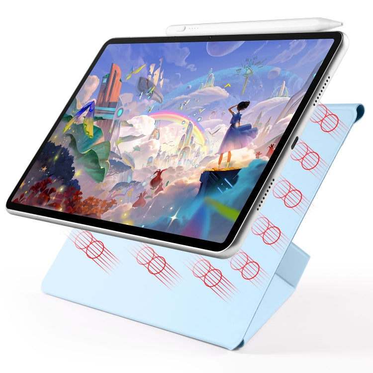 For Huawei MatePad 11.5 / 11.5S Fixed Buckle Magnetic Deformation Leather Tablet Case(Ice Blue) - Huawei by PMC TechLife | Online Shopping South Africa | PMC TechLife | Buy Now Pay Later Mobicred