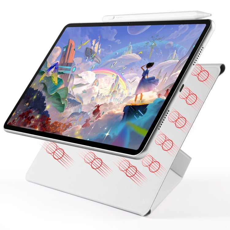 For Huawei MatePad Air 11.5 2023 Fixed Buckle Magnetic Deformation Leather Tablet Case(Grey) - Huawei by PMC TechLife | Online Shopping South Africa | PMC TechLife | Buy Now Pay Later Mobicred