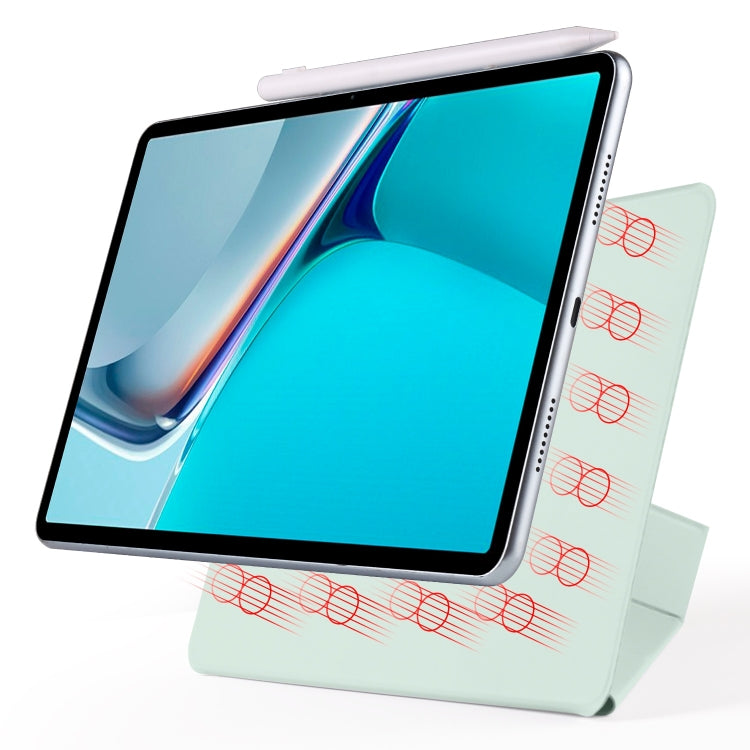 For Huawei MatePad 11 2021 Fixed Buckle Magnetic Deformation Leather Tablet Case(Baby Green) - Huawei by PMC TechLife | Online Shopping South Africa | PMC TechLife | Buy Now Pay Later Mobicred