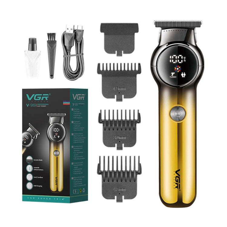 VGR V-989 5W USB Digital Display Gradient Trimming Hair Clipper - free shipping - PMC TechLife - Order now!