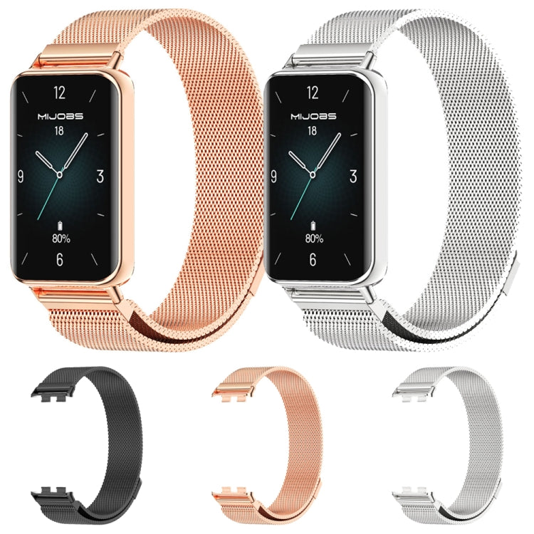 For Honor Band 10 / 9 MIJOBS Milan Magnetic Stainless Steel Watch Band(Rose Gold) - free shipping - PMc TechLife - Order now!
