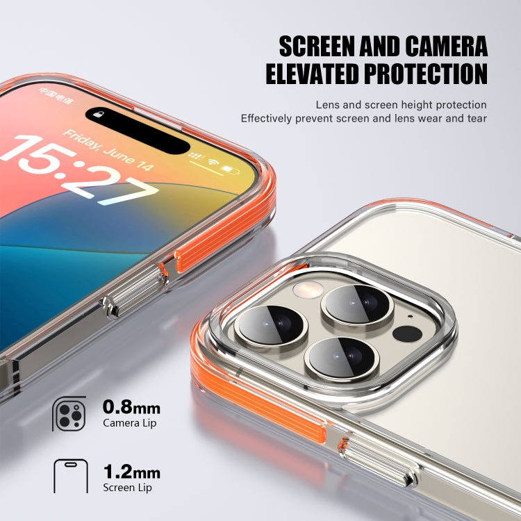 For iPhone 16 TPE Airbag TPU+ PC Full Coverage Phone Case(Orange) - iPhone 16 Cases by PMC TechLife | Online Shopping South Africa | PMC TechLife | Buy Now Pay Later Mobicred