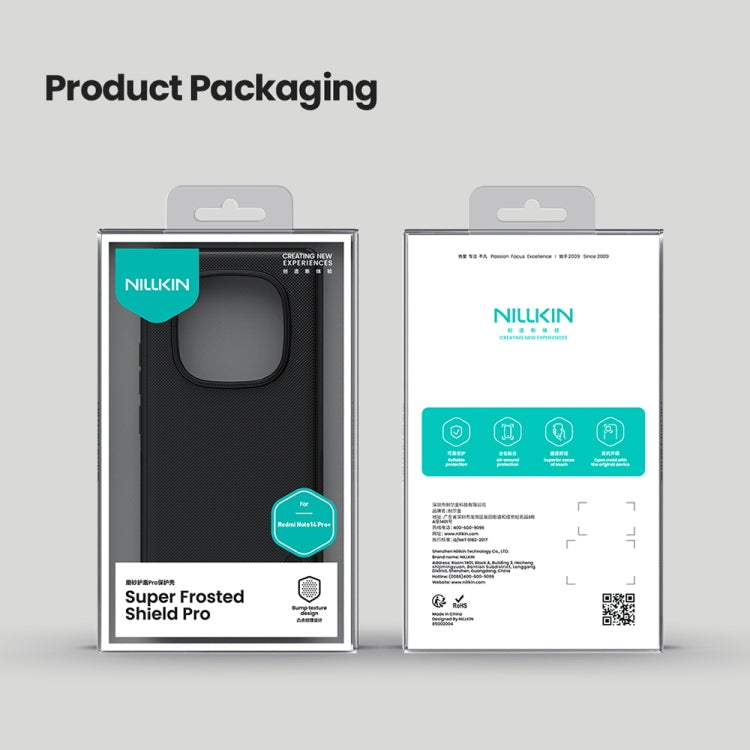 For Redmi Note 14 Pro+ 5G NILLKIN Frosted Shield Pro PC + TPU Phone Case(Blue) - free shipping - PMC Jewellery - Order now!