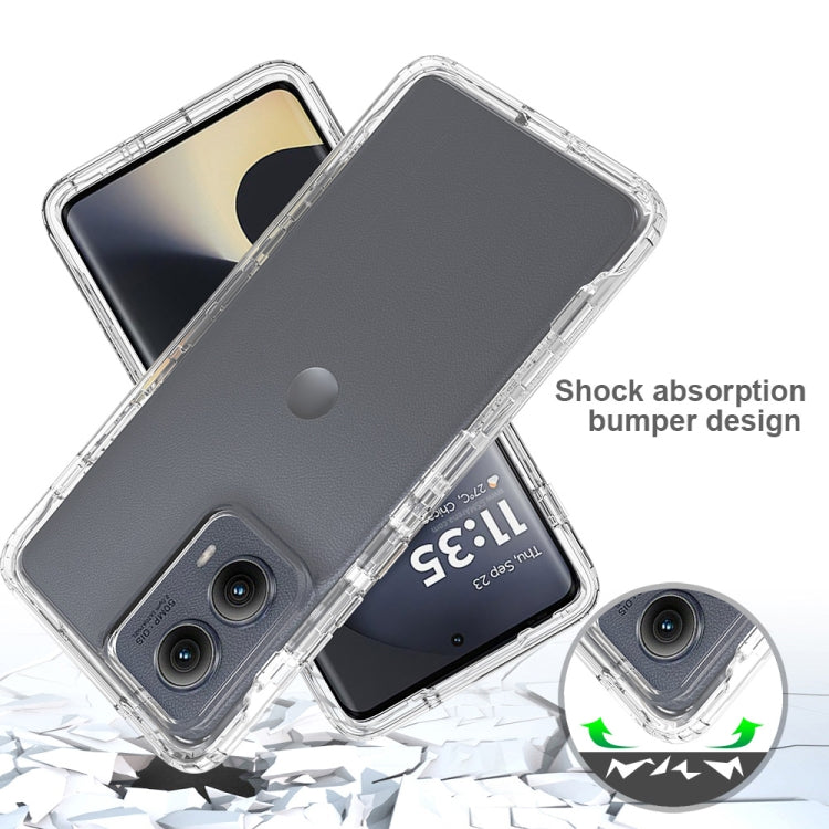 For Motorola Edge 5G 2024 Clear TPU Hybrid PC Shockproof Phone Case(Transparent) - free shipping - PMC Jewellery - Order now!