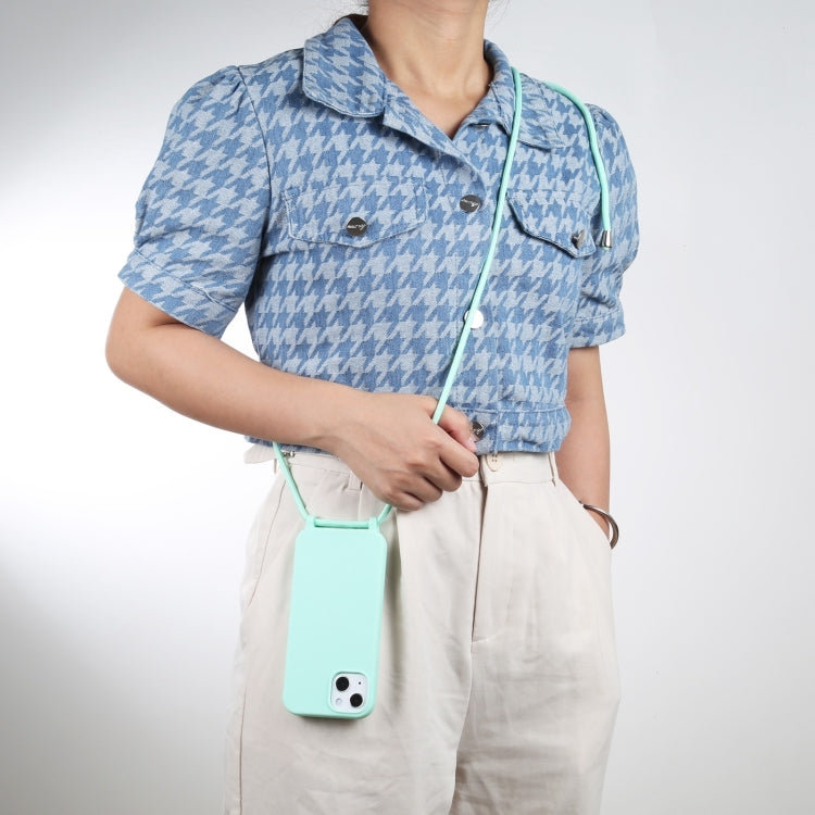 For iPhone 16 Pro Max Candy Colors TPU Protective Phone Case with Lanyard(Mint Green) - free shipping - PMC TechLife - Order now!