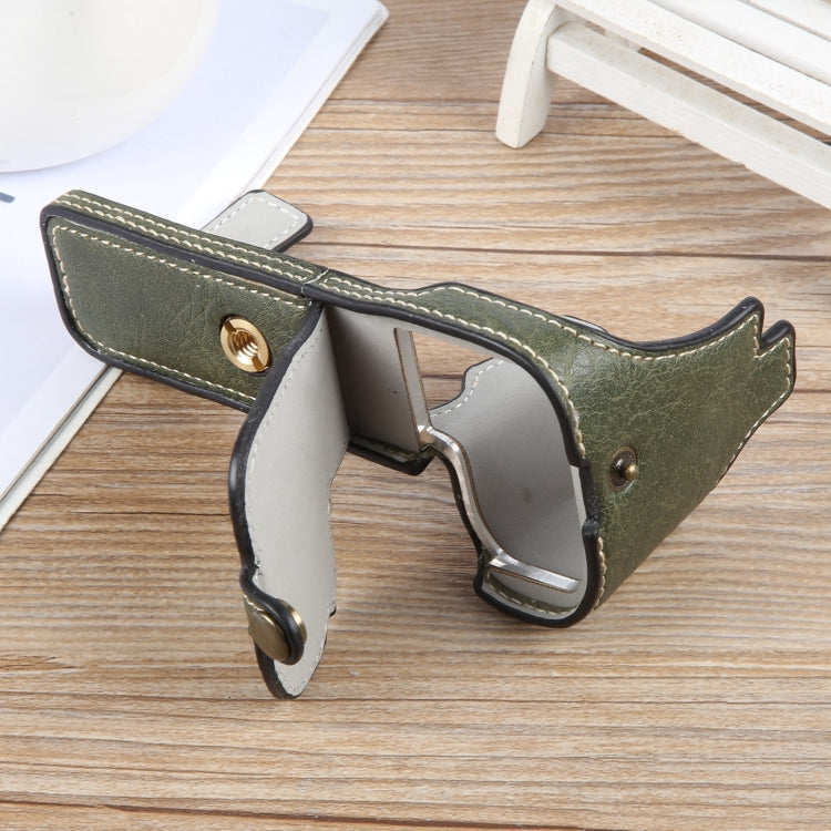 For FUJIFILM X-S20 Buffalo Texture PU Leather Camera Half Case Base(Green) - Half Case by PMC TechLife | Online Shopping South Africa | PMC TechLife | Buy Now Pay Later Mobicred