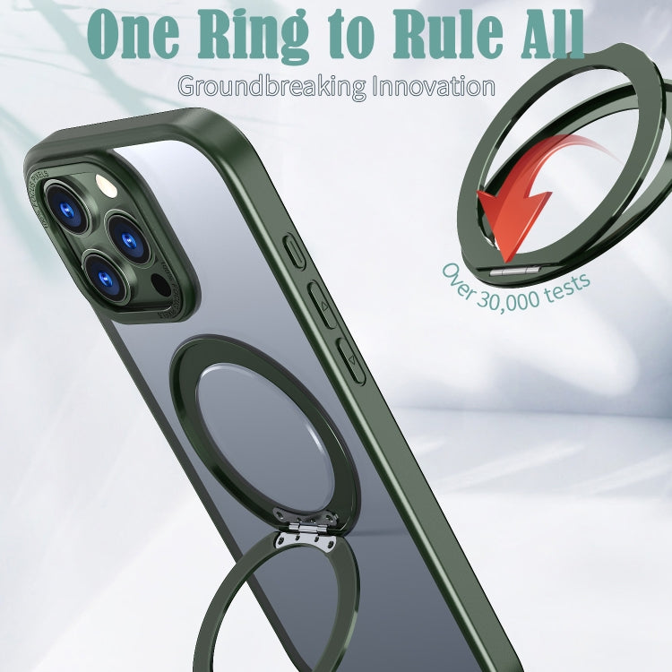 For iPhone 16 Pro Wing Series MagSafe Magnetic Ring Holder Phone Case(Green) - free shipping - PMC Jewellery - Order now!