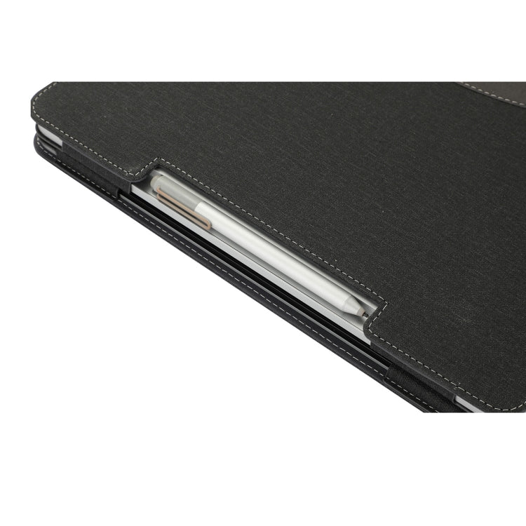 For Microsoft Surface Laptop Studio 2 Cotton Cloth Texture Leather Laptop Protective Case(Black) - free shipping - PMC Jewellery - Order now!