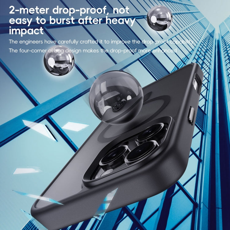 For iPhone 16 Plus Frosted MagSafe Magnetic Phone Case(Black) - free shipping - PMC Jewellery - Order now!