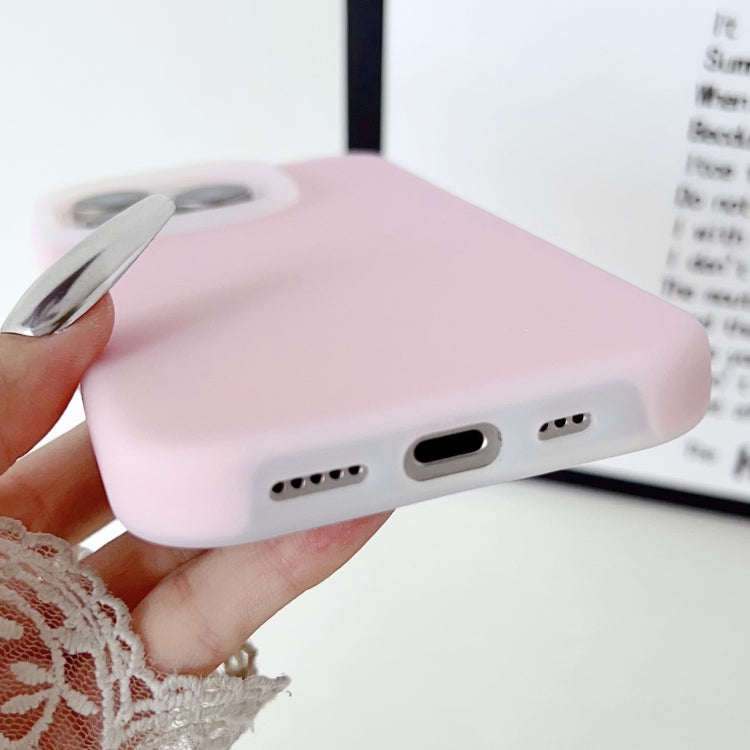 For iPhone 16 Pro PC Hybrid Liquid Silicone Jelly Phone Case(Orange) - free shipping - PMC Jewellery - Order now!