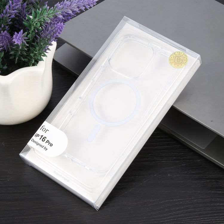 For iPhone 16 Pro GEBEI MagSafe Magnetic Transparent Phone Case(Transparent) - free shipping - PMC Jewellery - Order now!
