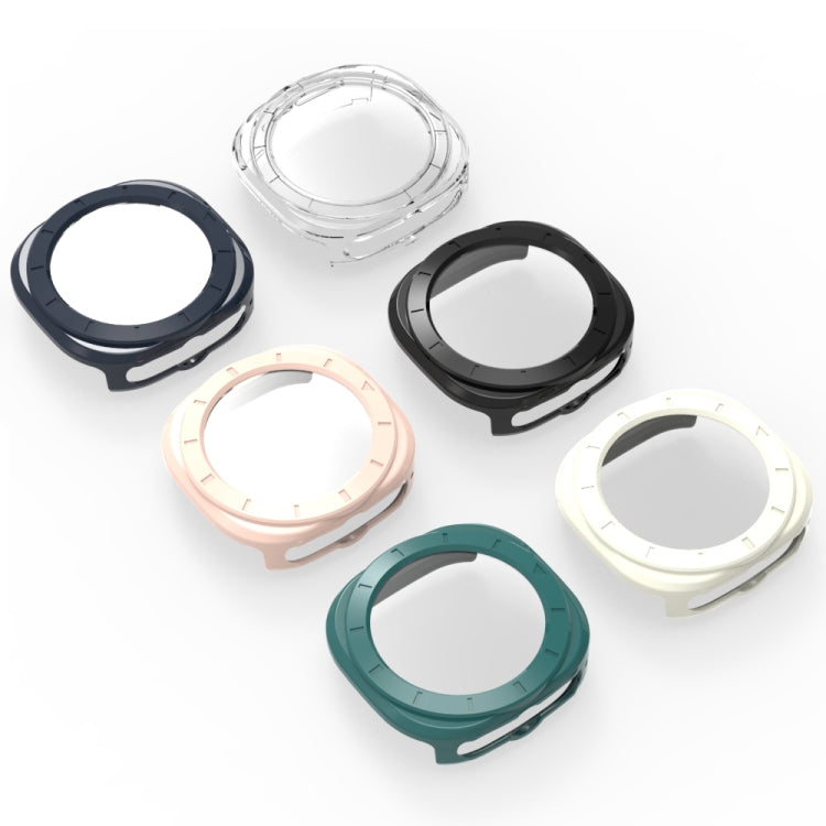 For Samsung Galaxy Watch Ultra 47mm Tempered Glass Film Integrated PC Watch Protective Case(Black) - Watch Cases by PMC TechLife | Online Shopping South Africa | PMC TechLife | Buy Now Pay Later Mobicred