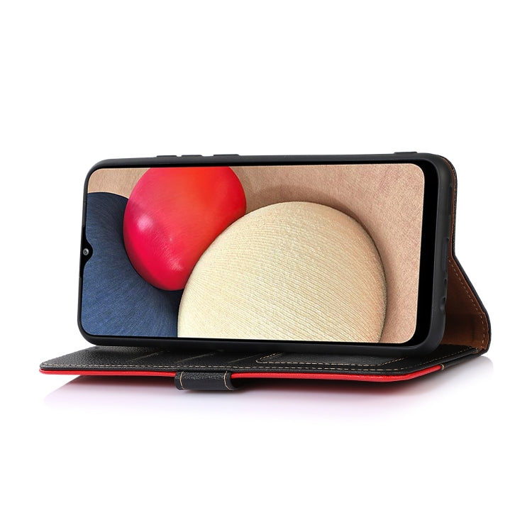 For Samsung Galaxy S25 Ultra KHAZNEH Litchi Texture Leather RFID Phone Case(Black) - free shipping - PMC Jewellery - Order now!