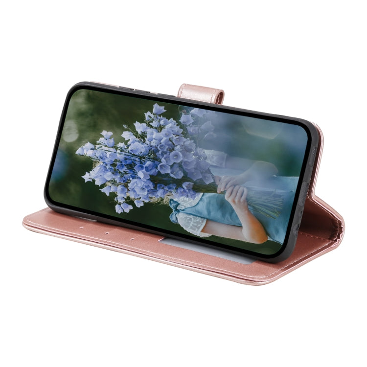 For Samsung Galaxy S25 Ultra 5G Totem Flower Embossed Leather Phone Case(Rose Gold) - Galaxy S25 Ultra 5G Cases by PMC TechLife | Online Shopping South Africa | PMC TechLife | Buy Now Pay Later Mobicred