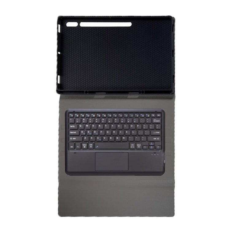 For Samsung Galaxy Tab S10 Ultra A910B Pen Slot Detachable Bluetooth Keyboard Leather Tablet Case(Black) - Samsung Keyboard by PMC Jewellery | Online Shopping South Africa | PMC Jewellery | Buy Now Pay Later Mobicred
