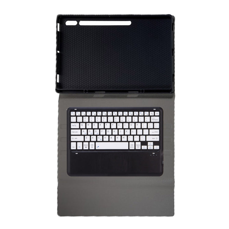 For Samsung Galaxy Tab S10 Ultra A910B Pen Slot Detachable Bluetooth Keyboard Leather Tablet Case(Black+White) - free shipping - PMC Jewellery - Order now!