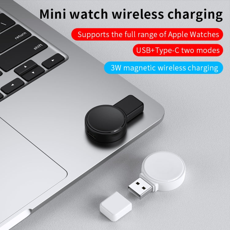 For Apple Watch Series X53 Portable Wireless Charger(White) - Charger / Holder by PMC TechLife | Online Shopping South Africa | PMC TechLife | Buy Now Pay Later Mobicred