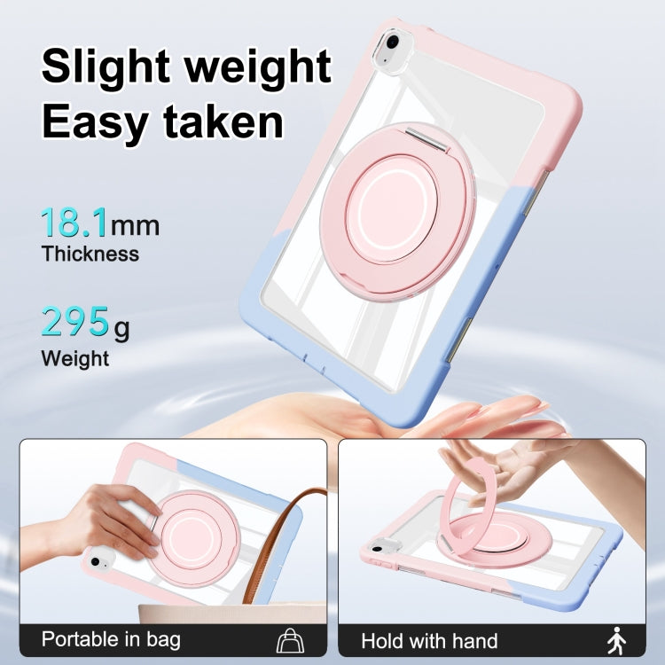 For iPad Air 11 2025 / 2024 / 10.9 2022 Crystal Armor PC Hybrid TPU Tablet Case(Blue Pink) - free shipping - PMC Jewellery - Order now!