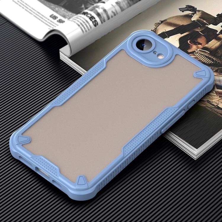 For iPhone 16e Armor Glaze PC Hybrid TPU Phone Case(Blue) - iPhone 16e Cases by PMC TechLife | Online Shopping South Africa | PMC TechLife | Buy Now Pay Later Mobicred