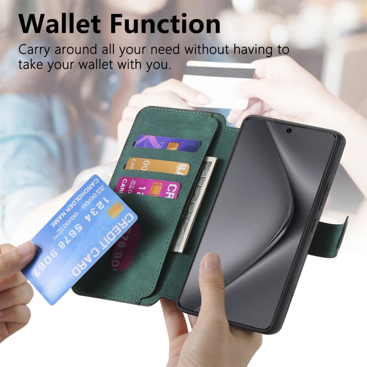 For Huawei Pura 70 CaseNeo MagSafe RFID Anti-theft Retro Leather Phone Case(Green) - free shipping - PMC Jewellery - Order now!