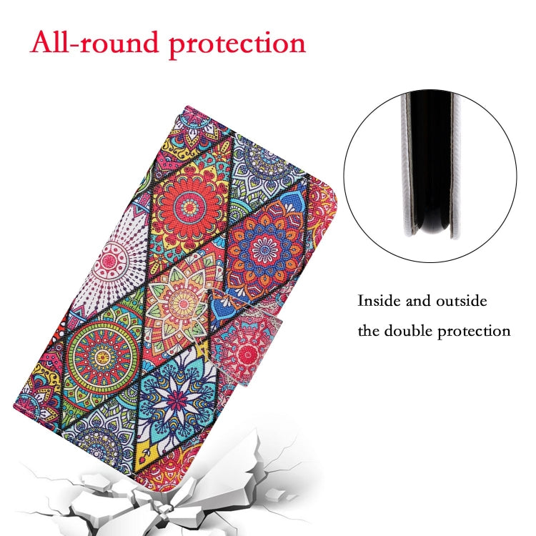 For Samsung Galaxy S25 Ultra 5G Colored Drawing Pattern Leather Phone Case(Diamond Totem) - free shipping - PMC Jewellery - Order now!