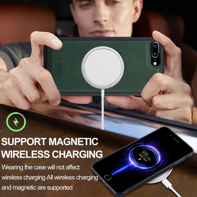 For iPhone SE 2024 LC.IMEEKE L3 Series Detachable RFID Card Bag Magsafe Phone Case(Green) - free shipping - PMC TechLife - Order now!