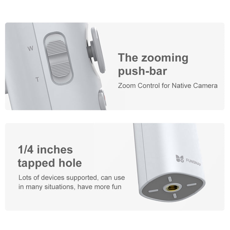 FUNSNAP Capture �� Aluminum Alloy Arm 3-Axis Handheld Phone Gimbal, Combo Version(Grey) - free shipping - PMC TechLife - Order now!