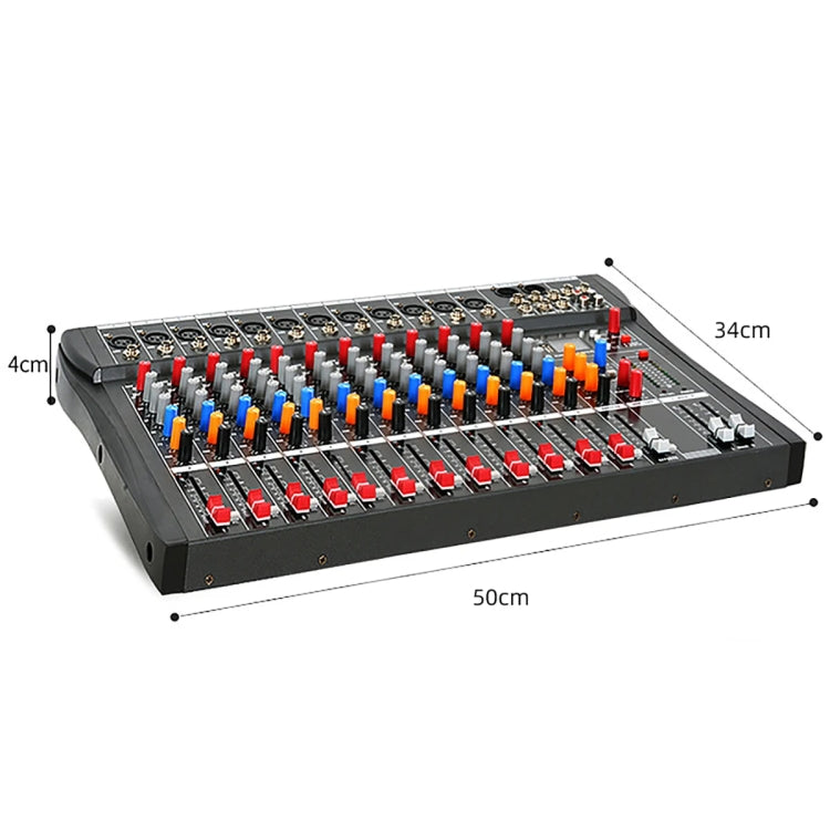 XTUGA CT120X 12-Channels Audio Mixer DJ Mixing Console with 48V Power Supply(AU Plug) - Live Sound Effects Processors by XTUGA | Online Shopping South Africa | PMC TechLife | Buy Now Pay Later Mobicred
