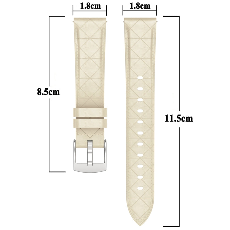 18mm Square Leather Silver Buckle Watch Band(Pink) - free shipping - PMc TechLife - Order now!