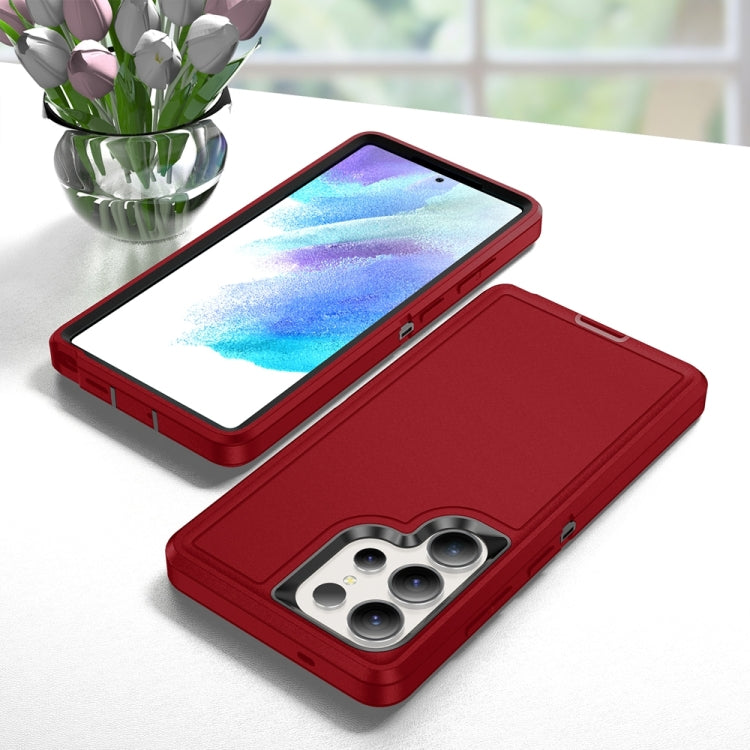 For Samsung Galaxy S25 Ultra 5G Life Waterproof Rugged Phone Case(Red + Black) - Galaxy S25 Ultra 5G Cases by PMC Jewellery | Online Shopping South Africa | PMC Jewellery | Buy Now Pay Later Mobicred