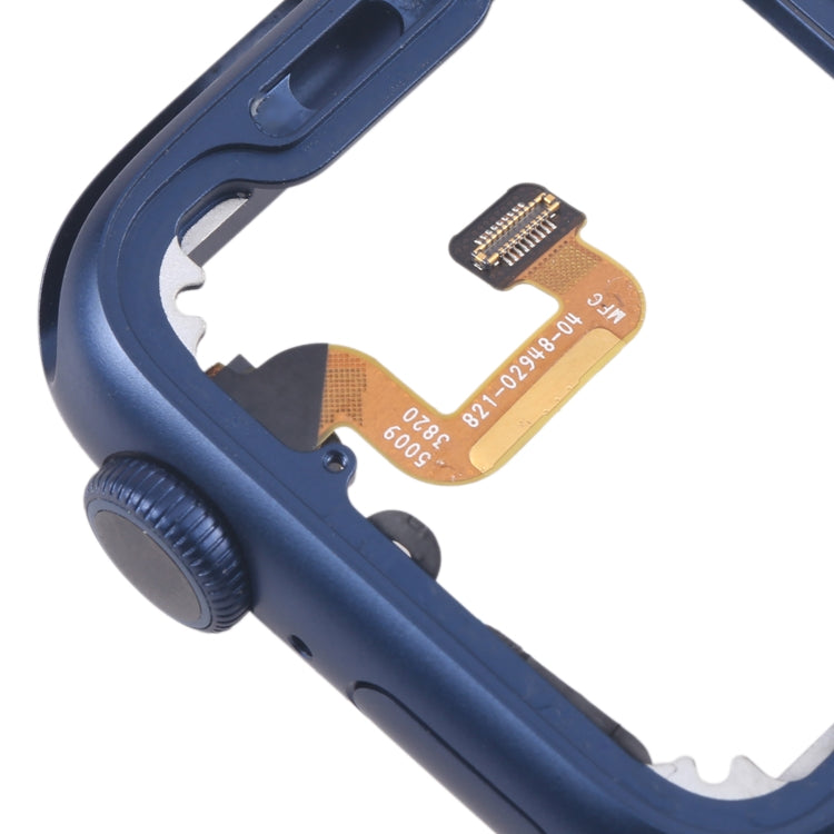 For Apple Watch Series 6 44MM GPS Aluminium Alloy Middle Frame Bezel Plate with Crown Spin Axis Flex Cable(Blue) - Middle Frame by PMC TechLife | Online Shopping South Africa | PMC TechLife | Buy Now Pay Later Mobicred