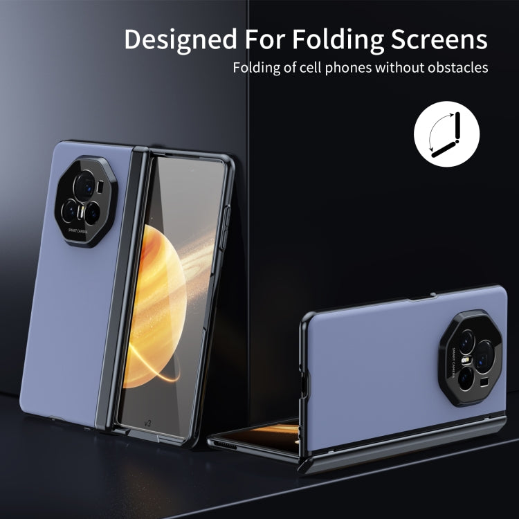 For Honor Magic V3 Integrated AG Frosted Vacuum Plating Phone Case(Blue) - Honor Cases by PMC TechLife | Online Shopping South Africa | PMC TechLife | Buy Now Pay Later Mobicred