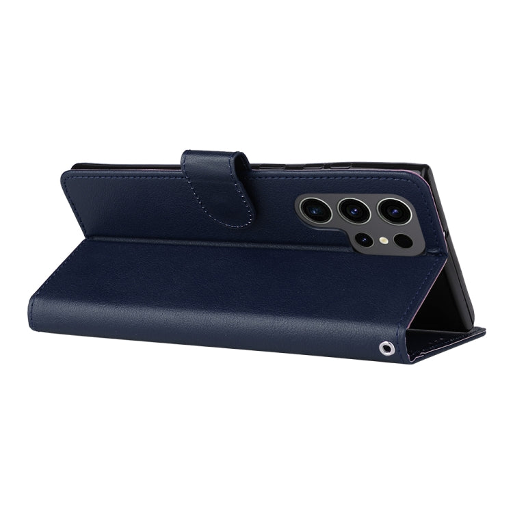 For Samsung Galaxy S25 Ultra 5G 3-Card Slots Multifunctional Leather Phone Case(Blue) - Galaxy S25 Ultra 5G Cases by PMC Jewellery | Online Shopping South Africa | PMC Jewellery | Buy Now Pay Later Mobicred