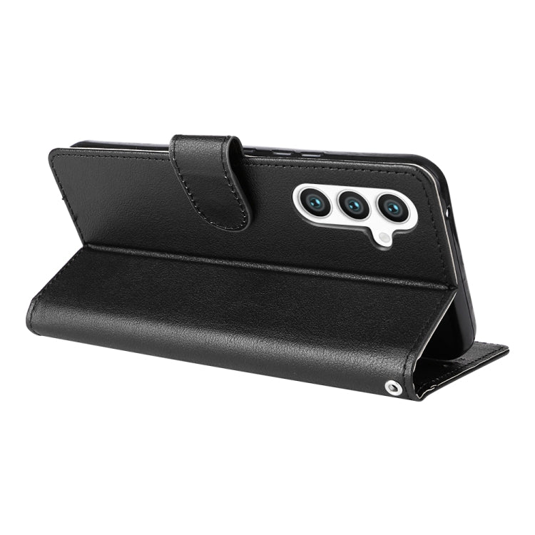 For Samsung Galaxy S25+ 5G 3-Card Slots Multifunctional Leather Phone Case(Black) - Galaxy S25+ 5G Cases by PMC Jewellery | Online Shopping South Africa | PMC Jewellery | Buy Now Pay Later Mobicred