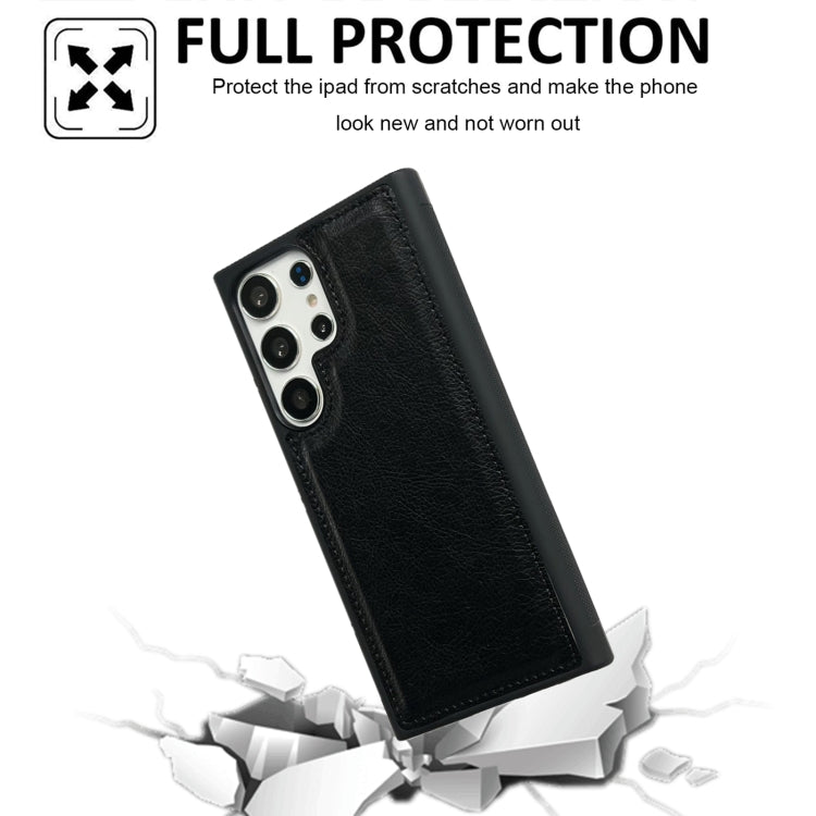 For Samsung Galaxy S25 5G Cowhide Texture Back Cover Phone Case(Black) - free shipping - PMC Jewellery - Order now!