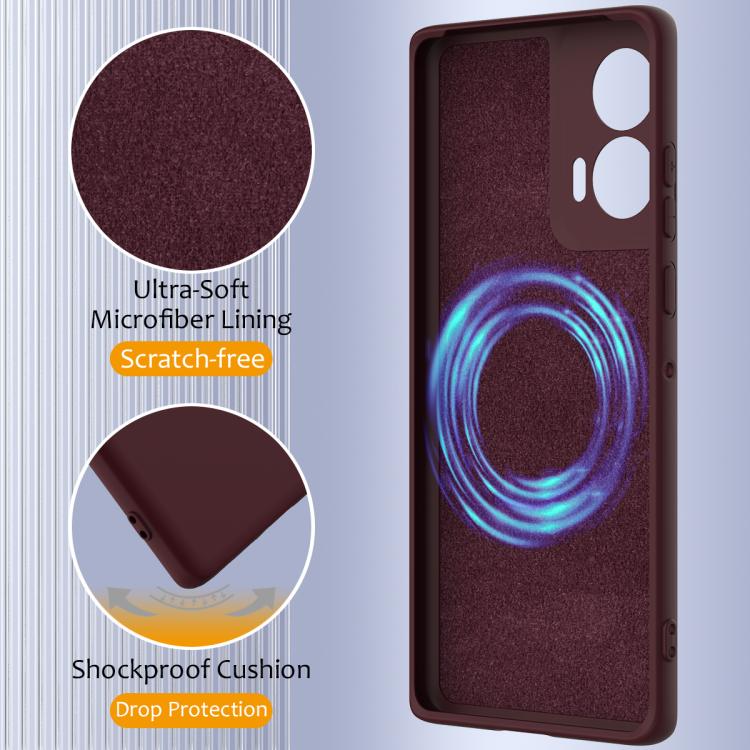 For Motorola Edge 50 Fusion Shockproof Silicone Magsafe Phone Case(Plum Color) - free shipping - PMC TechLife - Order now!