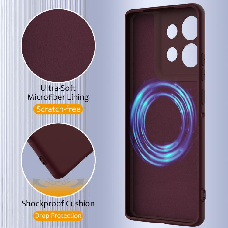 For Motorola Edge 50 Neo / Moto S50 Shockproof Silicone Magsafe Phone Case(Plum Color) - free shipping - PMC TechLife - Order now!