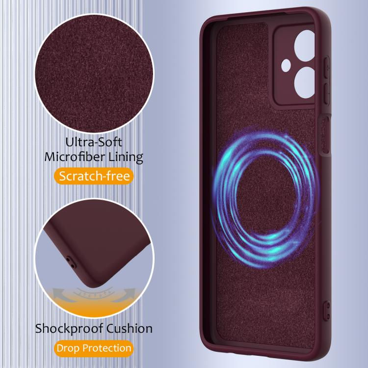 For Motorola Moto G54 / G54 Power Shockproof Silicone Magsafe Phone Case(Plum Color) - free shipping - PMC TechLife - Order now!