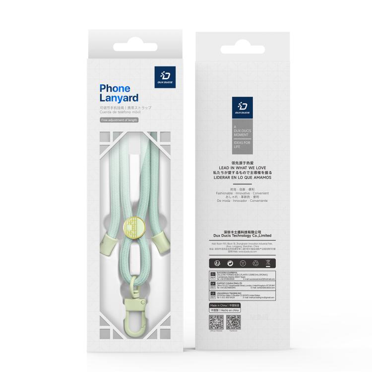 DUX DUCIS Garden Series Tile Pattern Adjustable Crossbody Phone Lanyard(Light Green) - Lanyards & Wrist Straps by DUX DUCIS | Online Shopping South Africa | PMc TechLife | Buy Now Pay Later Mobicred