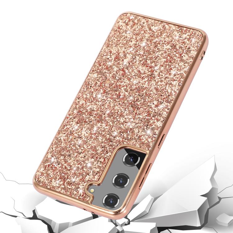 For Samsung Galaxy S25 5G Glitter Powder Shockproof TPU Phone Case(Black) - Galaxy S25 5G Cases by PMC Jewellery | Online Shopping South Africa | PMC Jewellery | Buy Now Pay Later Mobicred