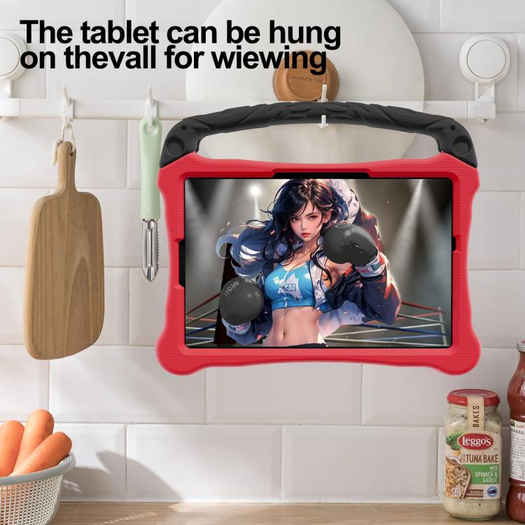 For Huawei MatePad SE 11 2024 Boxing Series Kickstand EVA Shockproof Tablet Case with Shoulder Strap(Red Black) - Huawei by PMC TechLife | Online Shopping South Africa | PMC TechLife | Buy Now Pay Later Mobicred
