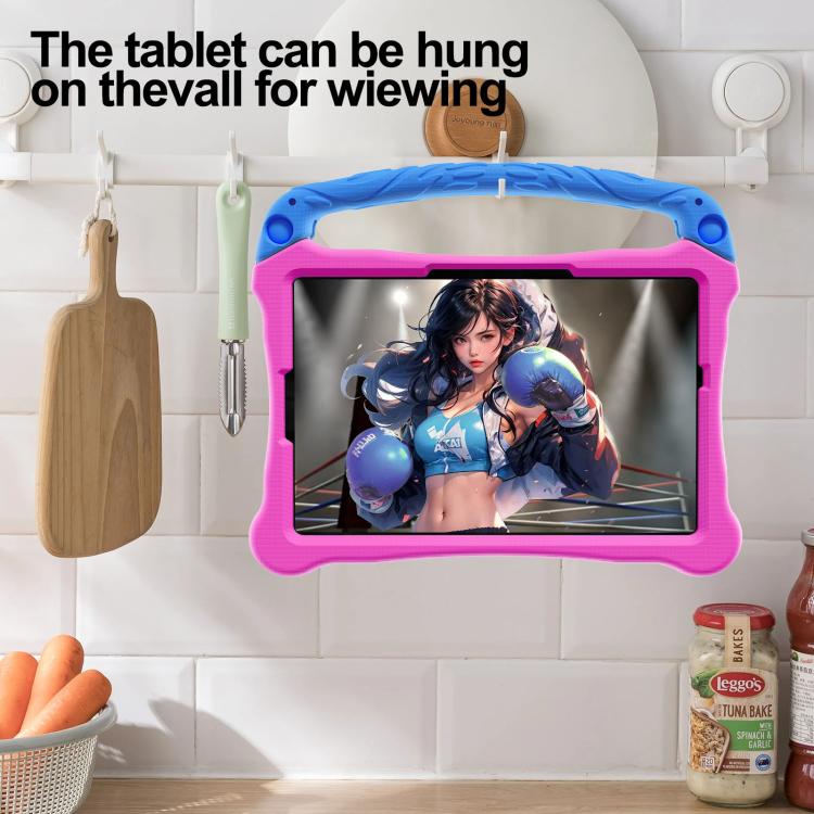 For Huawei MatePad SE 11 2024 Boxing Series Kickstand EVA Shockproof Tablet Case with Shoulder Strap(Rose Red Blue) - free shipping - PMC TechLife - Order now!