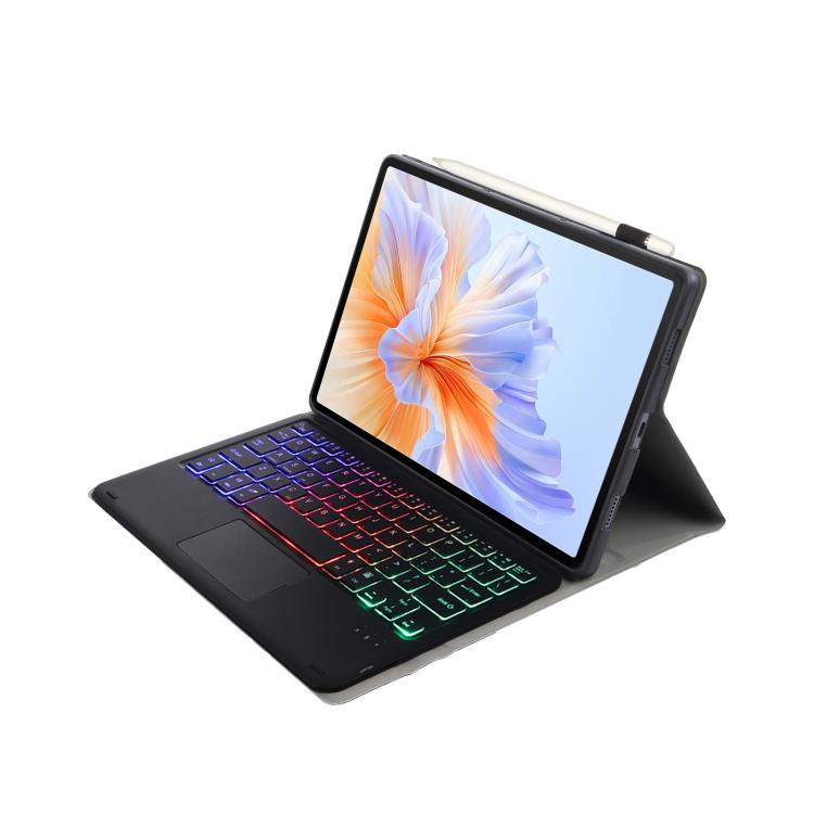 For Honor Pad V9 AH27-AS Ultra-thin Detachable Backlight Bluetooth Keyboard Leather Tablet Case with Touchpad(Black) - Huawei Keyboard by PMC TechLife | Online Shopping South Africa | PMC TechLife | Buy Now Pay Later Mobicred