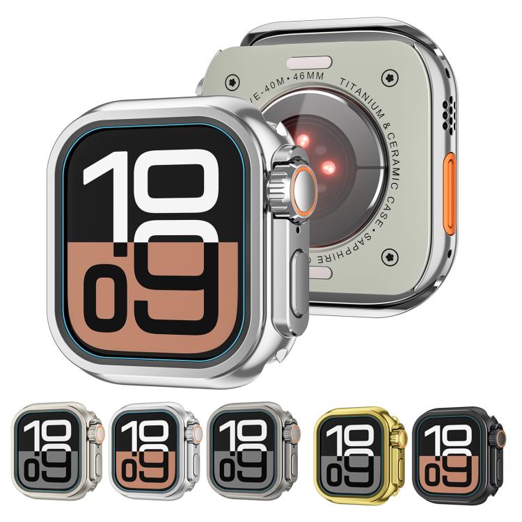 For Apple Watch Series 9 / 8 / 7 45mm Change to Ultra 49mm Zinc Alloy Watch Case(Matte Silver) - free shipping - PMC TechLife - Order now!