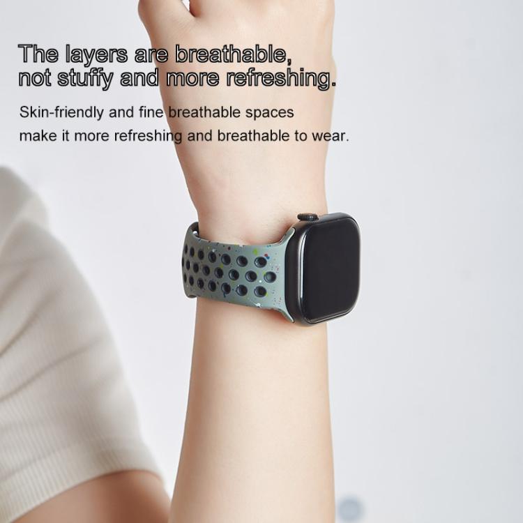 For Apple Watch 46mm / 49mm / 45mm / 44mm Coloful Silicone Watch Band(White Platinum) - free shipping - PMc TechLife - Order now!