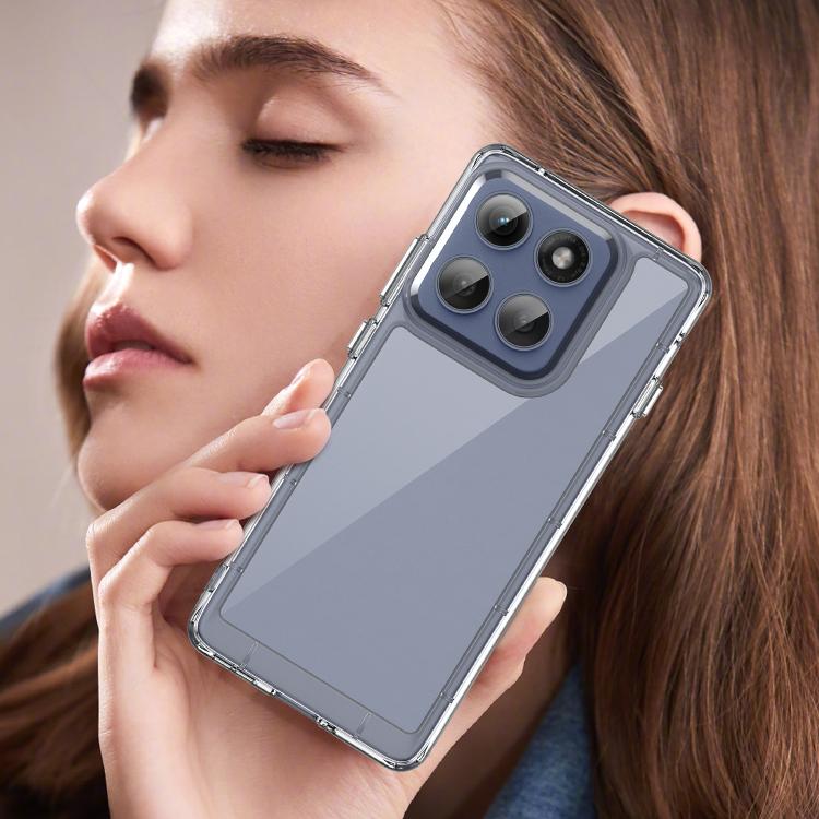 For Motorola Edge 5G 2025 Colorful Series Acrylic Hybrid TPU Phone Case(Transparent) - free shipping - PMC TechLife - Order now!