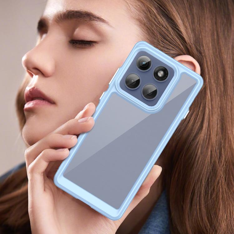 For Motorola Edge 60 Pro Colorful Series Acrylic Hybrid TPU Phone Case(Blue) - free shipping - PMC TechLife - Order now!