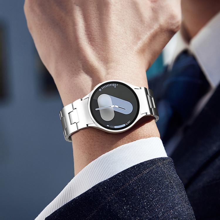 For Samsung Galaxy Watch 7 / 6 / 5 / 4 Quick Release Button H Shaped Stainless Steel Watch Band(Gold) - free shipping - PMC TechLife - Order now!