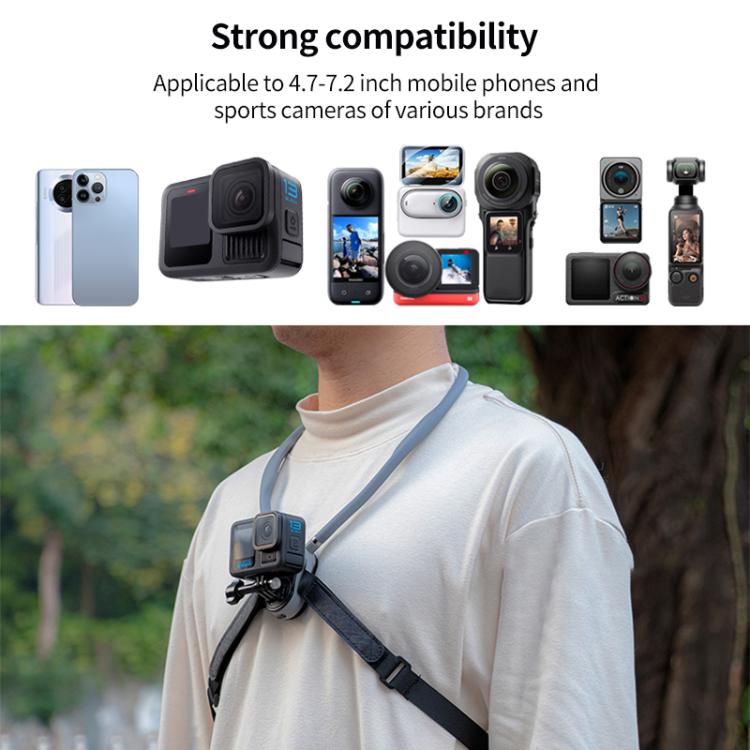 Magnetic Neck Mount Anti-shake Bracket, Type:4 in 1 Phone Clamp - free shipping - PMC TechLife - Order now!